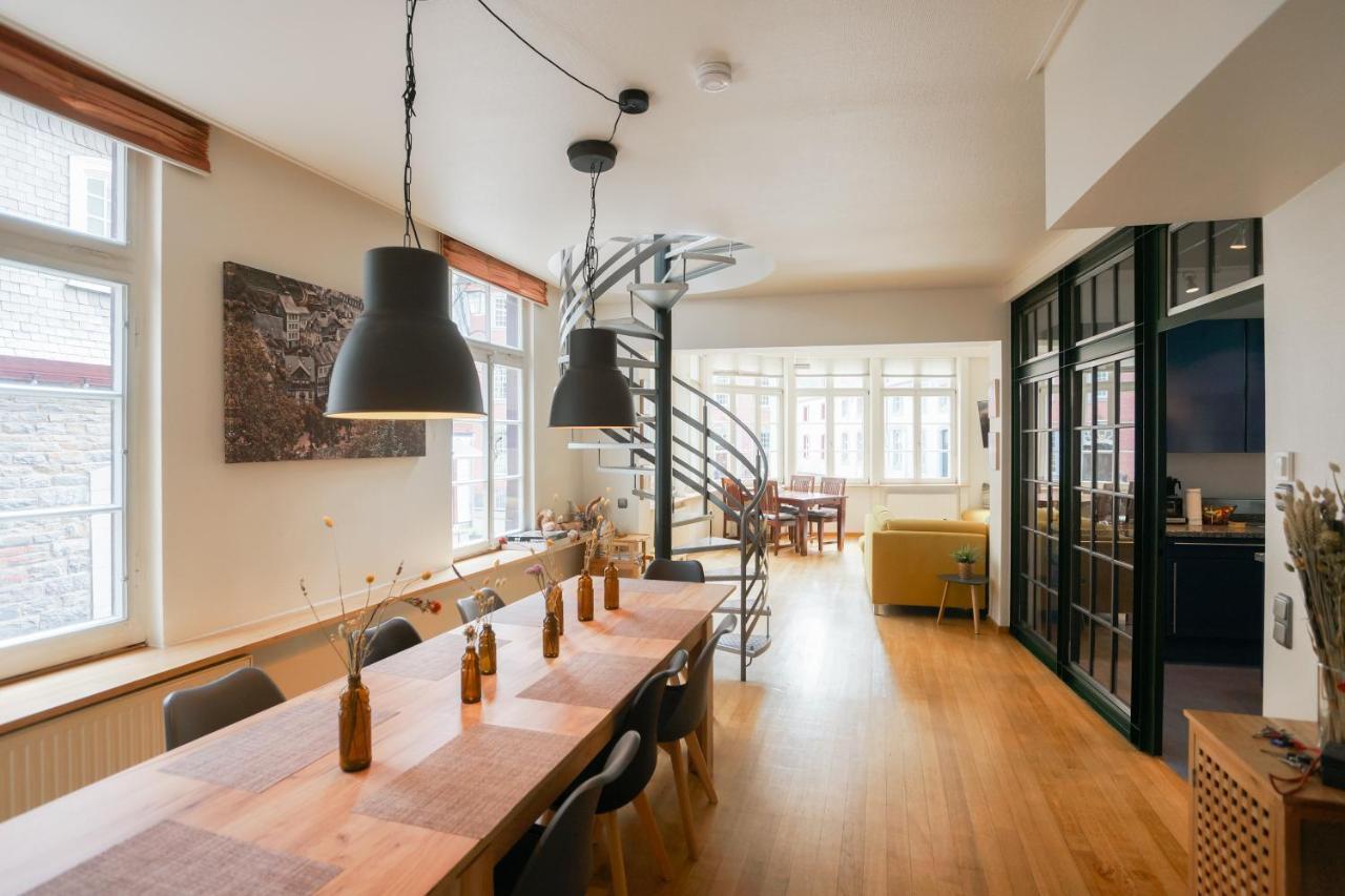 Loft13 Traumhafte Wohnung Mit Terrasse Fuer 8 Gaeste Monschau Esterno foto